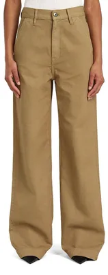 Productafbeelding van G-STAR dames broek, model Deck Chino 2.0, kleur beige, maat 30W x 32L