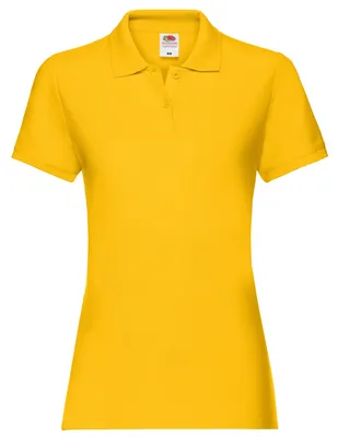Produktbild von Fruit of the Loom - "Premium" Poloshirt für Damen LT1877 (M) (Sonnenblume)