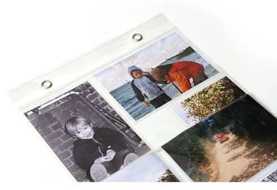Fotogordijn mit 20 Taschen für Fotos 10x15 cm, 140x28 cm
