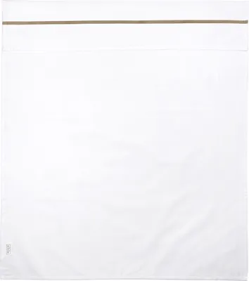 Produktbild von Meyco Babylaken Weiß mit Paspel Taupe 75 x 100 cm