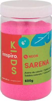 Obrázok produktu pre INNSPIRO, farebný piesok, neonová ružová, 600 g, na dekorovanie a kreatívne činnosti