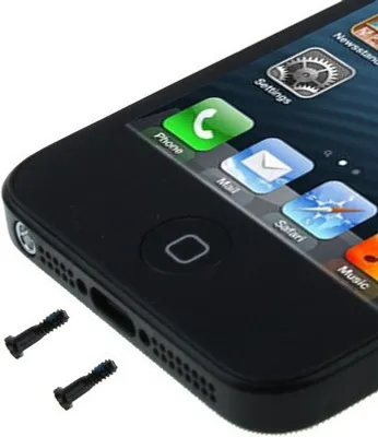Produktbild von Pentalobe Torx Gehäuse Schrauben für Apple iPhone 5 5s Backcover 2 Stück Schwarz