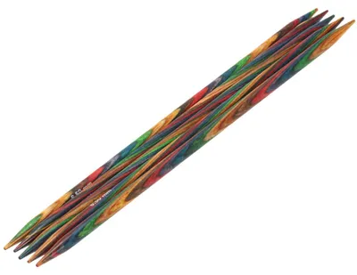 Produktbild von Lana Grossa - Strumpfstricknadel Design-Holz multicolor 20cm 6.5mm
