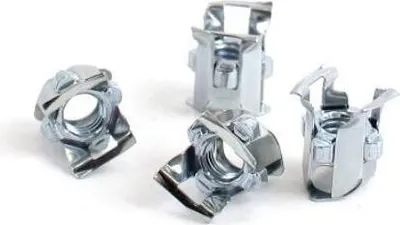 Produktbild von CageLok Käfigmuttern M6 Metall 4er-Pack für Rackmontage