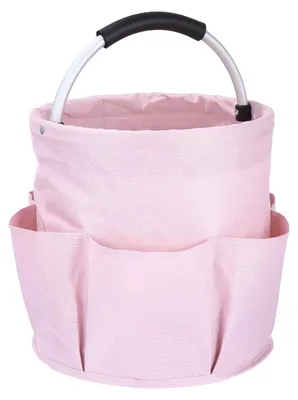 Reinigungs-Caddy mit 6 Taschen, 28x28x28 cm, Oxford-Stoff, rosa