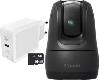 Produktbild von Canon PowerShot PX Essential Kit schwarz