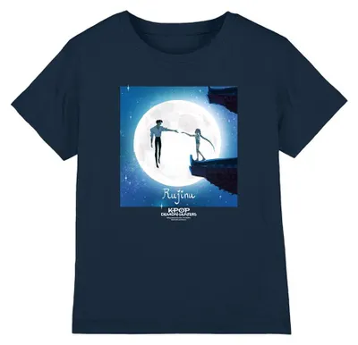 Produktbild von K-Pop Demon Hunters - "Rujinu" T-Shirt für Kinder TV43027 (128) (Marine)