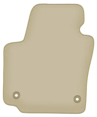 Image de Tapis conducteur moquette PREMIUM beige compatible avec Seat Altea XL (08.2008-2015, monospace) – avec fixations – sur‑mesure