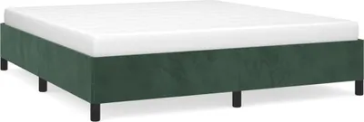 Obrázek produktu pro vidaXL Rám postele bez matrace tmavě zelený 180x200 cm sametový