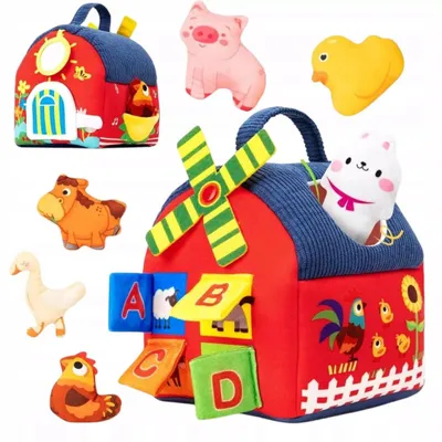 Produktbild von Luxma 959N Montessori Sensorik Bauernhof Set Baby Spielzeug