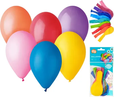 Obrázok produktu pre Balóniky mix farieb 10" 10 ks Anna