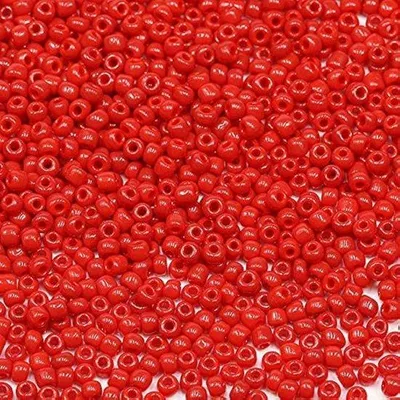 Obrázok produktu pre Korálky 3 mm červené 8/0 sklenené na šperky, náramky, náhrdelníky, náušnice