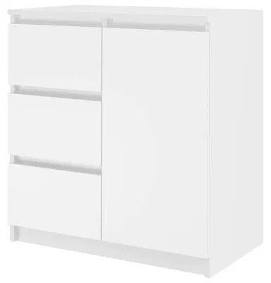Produktbild von Topeshop 1D3S BIEL KPL, Weiß, 3 Schublade(n), Partikelbord, Modern