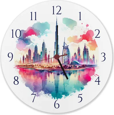 Produktbild von Dubai Wanduhr aus Alu
