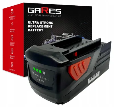 Obrázek produktu pro GARES Akumulátor Baterie pro Hilti B36/5.2 TE 6-A36 TE 6-A B36/3.9 3 | 36 V 3Ah | Zesílená série High-Performance | Vysoký výkon |