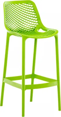 Image de In And OutdoorMatch Tabouret de bar Moriah - 1 set - Ergonomique - Tabouret de bar cuisine ou cantine - Vert - 75cm