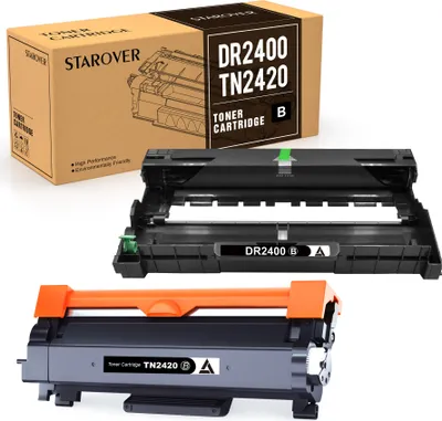 Produktbild von Toner TN2420 Schwarz Trommel DR2400 kompatibel für Brother DCP-L2510D DCP-L2512D DCP-L2530DW DCP-L2537DW DCP-L2550DN