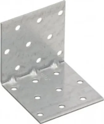 Produktbild von 20x Winkelverbinder mit kleiner Sicke 60x60x60mm Lochplattenwinkel Stuhlwinkel