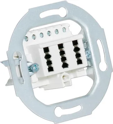 Produktbild von Rutenbeck 10210517 TAE-Einsatz 3x6 NFN polarweiß
