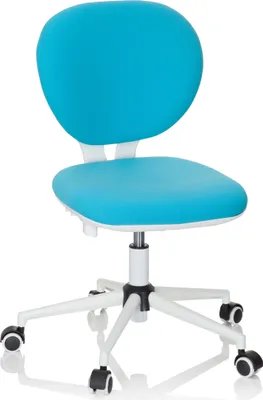 Produktbild von hjh OFFICE Kinderdrehstuhl KID VIVO Schreibtischstuhl für Kinder höhenverstellbar ohne Armlehnen Stoff