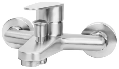 Mengkraan für Bad und Dusche, Wandmontage, Edelstahl, silber