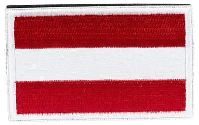 Produktbild von SCHNORR Österreich Klett-Patch 80 x 50 mm - gestickter Länder-/Flaggen-Patch