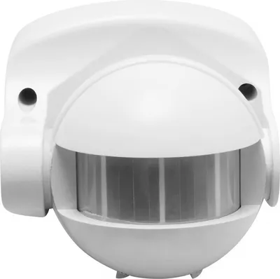 Zdjęcie produktu dla Czujnik ruchu biały CR-1 1200W 240V kąt działania 180st zasięg 10m 1,8- 2,5m IP44 CR-CR1000-00