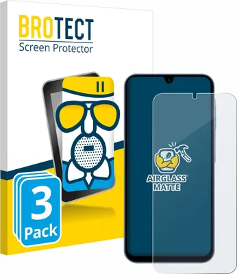 Produktbild von 3x BROTECT Entspiegelungs Schutzglas für Samsung Galaxy A15 / 5G Schutzfolie Panzer Folie Glas Display Schutz matt