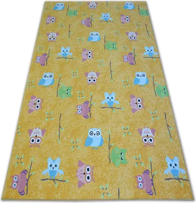 Produktbild von Teppich für Kinder OWLS gelb Gelb 100x250 cm