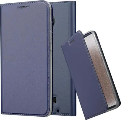Produktbild von Cadorabo Handyhülle für Motorola MOTO Z Schutz Hülle in Blau Cover Etui Book Case Booklet