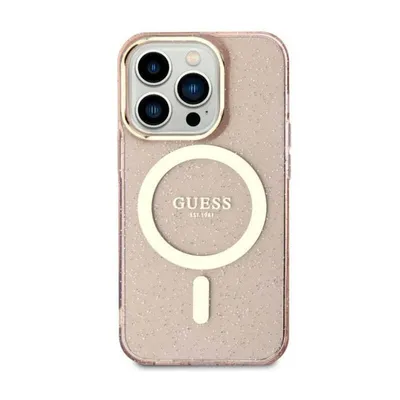 Image de Guess Guhmn61Hcmcgp Iphone 11 / Xr 6.1 Różowy/Pink Hardcase Glitter Gold Magsafe