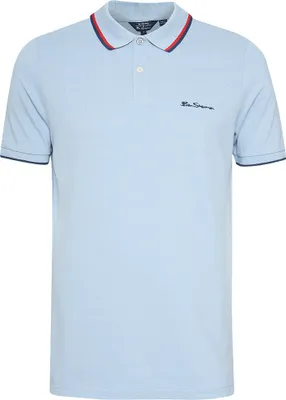 Produktbild von M|BEN SHERMAN Twin Tipped Herren Polo-Shirt 0076270-ICEBLUE