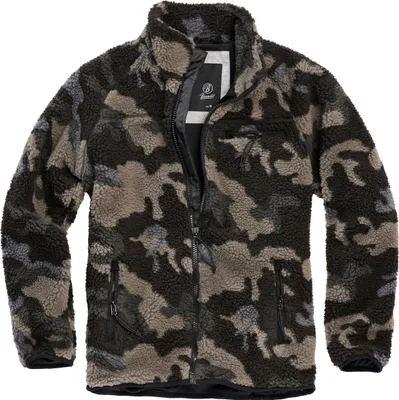 Produktbild von Brandit Teddyfleece Jacke, dunkles camouflage, 4XL