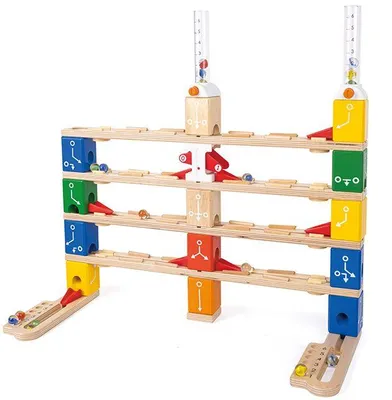 Image de Hape Piste à billes Quadrilla Basic Coding Set Jouet éducatif