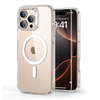 Immagine prodotto di Esr Classic Hybrid Halolock Magsafe e vetro temperato Iphone 16 Pro Max Clear