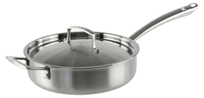 Sauteerpfanne Ø 28 cm, Edelstahl 18/10, mit Deckel, Induktion