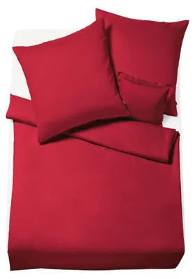 Produktbild von fleuresse Lech buntgewebte Flanell-Bettwäsche Oliv 135 x 200 cm
