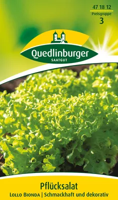 Produktbild von Pflücksalat Lollo bionda | Pflücksalatsamen von Quedlinburger