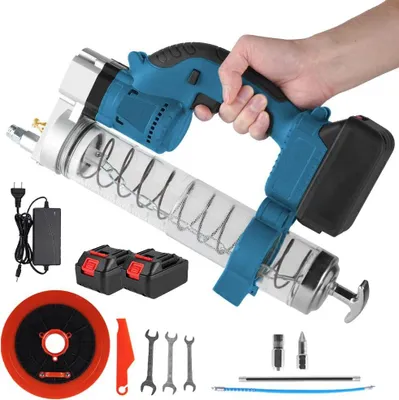 Obrázok produktu pre Elektrická mazacia pištoľ, vysokotlaková, bezkartáčový motor, 2 batérie, EÚ