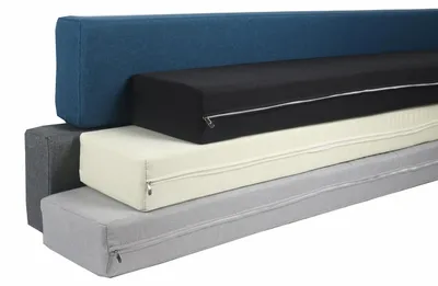 Image de Coussin de lit moelleux et respirant, couleur gris foncé