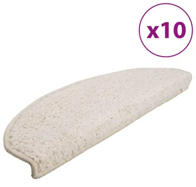 Zdjęcie produktu dla vidaXL Podkładki pod nogi 10 szt. 65x21x4 cm białe półokrągłe duże