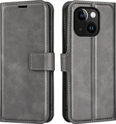 Produktbild von iPhone 15 Hülle - Coverup Deluxe Klapphülle - Grau
