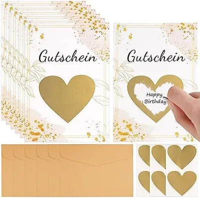 Produktbild von Herz-Dekoration (6Stück) - Romantische Deko für Valentinstag & Hochzeit