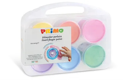 Immagine prodotto di PRIMO Colori a dita perlati 6 x 100 m