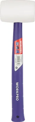 Imagen del producto de Maza de goma Workpro, color azul y blanco