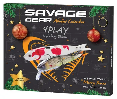 Produktbild von Adventskalender 4Play Raubfisch Hecht Zander Barsch Geschenk