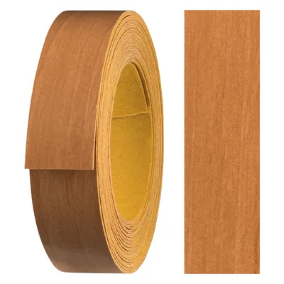 Produktbild von haggiy Melaminkanten-Band selbstklebend 18mm x 5m I Sicherer Halt ohne Bügeln durch Acrylkleber I Kantenumleimer, Furnier für Regalbretter/Holzplatten (Erle)