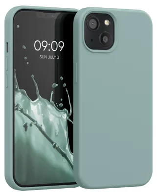 Produktbild von kwmobile Handyhülle für iPhone 13 Hülle, für iPhone 13 Case - Hülle Silikon - kabelloses Laden - Mintgrün
