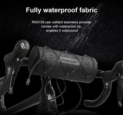 Produktbild von Famanu Fahrradtasche - Wasserdichte Lenkertasche mit Schultergurt, schwarz