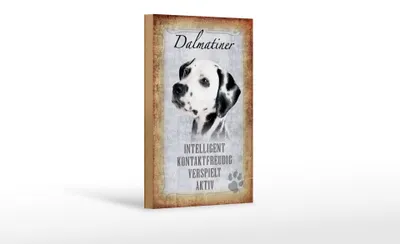 Produktbild von Holzschild Spruch 12x18cm Dalmatiner Hund Schild